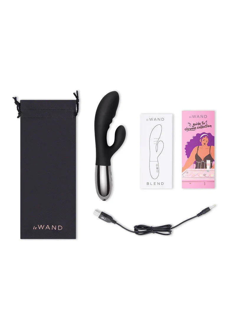 Chrome Blend (black) by Le Wand - Happytoys Sexshop: Toys for Feeling Happy & Easy 😊 - Discreet geleverd