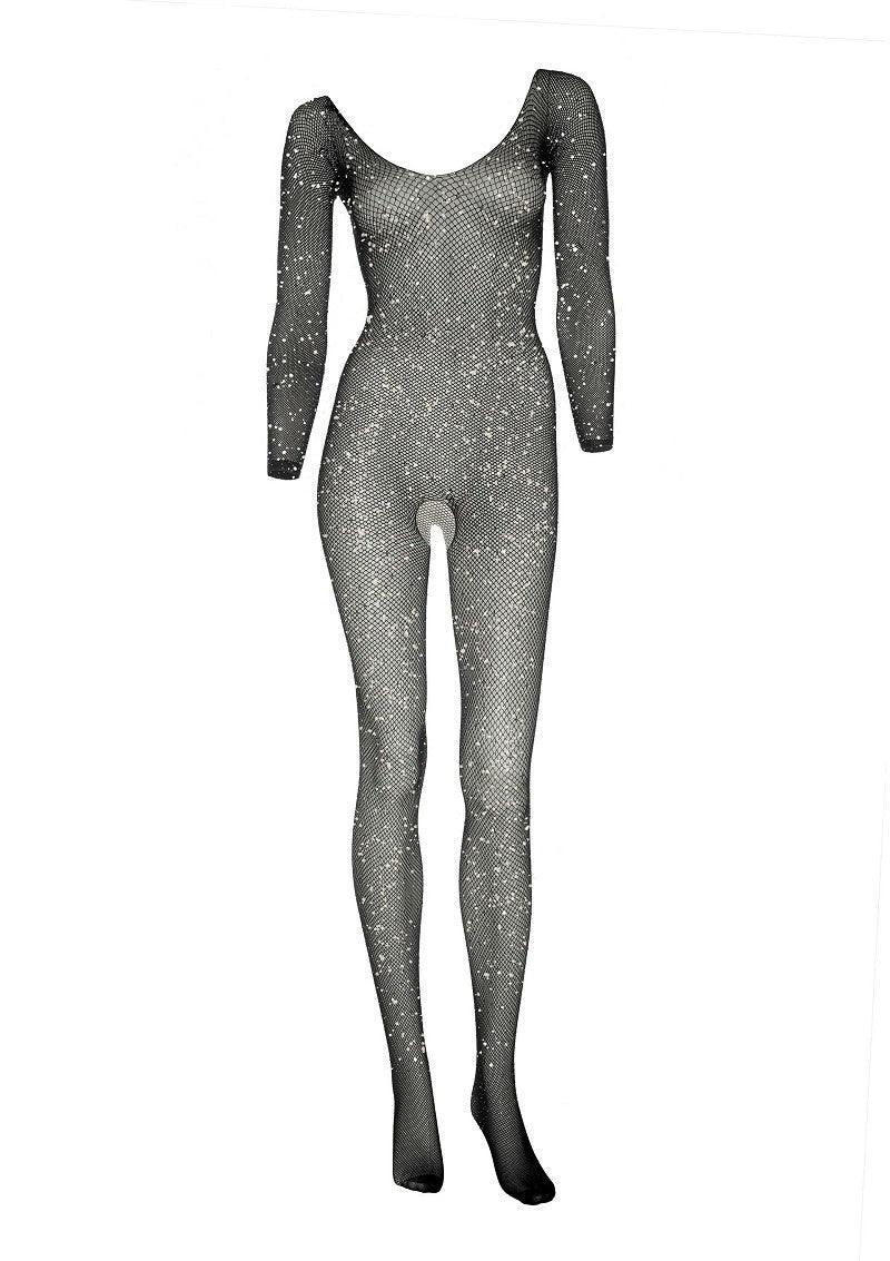 Leg Avenue Fishnet sleeved bodystocking - Happytoys Sexshop: Toys for Feeling Happy & Easy π - Discreet geleverd