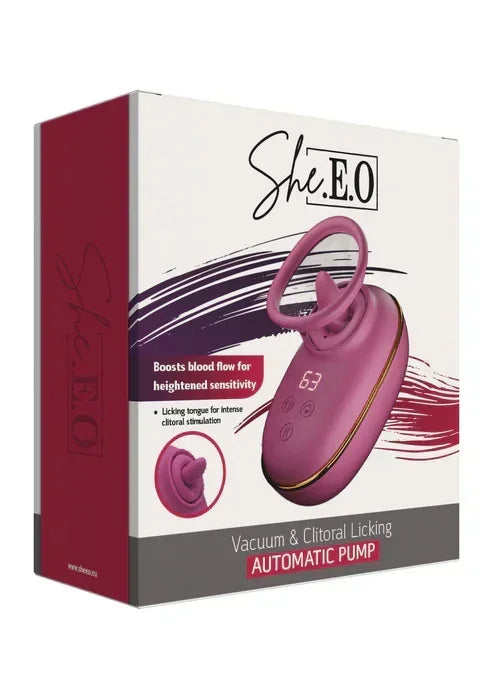 LickingClitoralAutomaticPumpbyShe.E.O.2 @ Happytoys Sexshop: online sex shop for Feeling Happy & Easy ๐ the erotic store owned by a woman