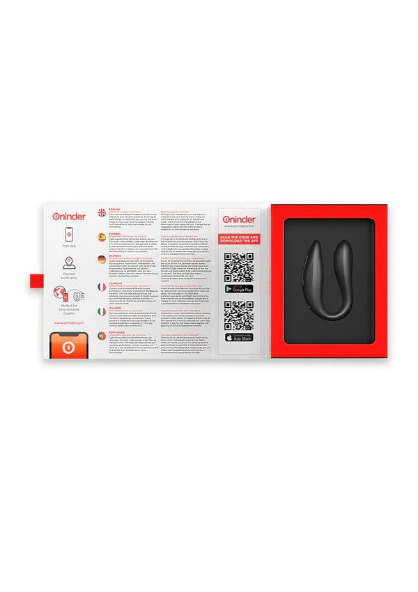 Lisboa Double Pleasure Grey + App by Oninder - Happytoys Sexshop: Toys for Feeling Happy & Easy 😊 - Discreet geleverd