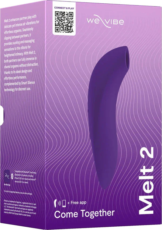 Melt 2 Airpressure Vibrator Purple by WeVibe - Happytoys Sexshop: Toys for Feeling Happy & Easy š - Discreet geleverd