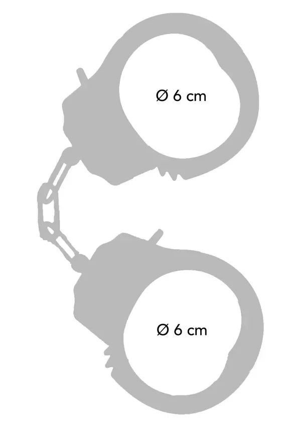 Metal Handcuffs Rose Gold by ToyJoy - Happytoys Sexshop: Toys for Feeling Happy & Easy 😊 - Discreet geleverd