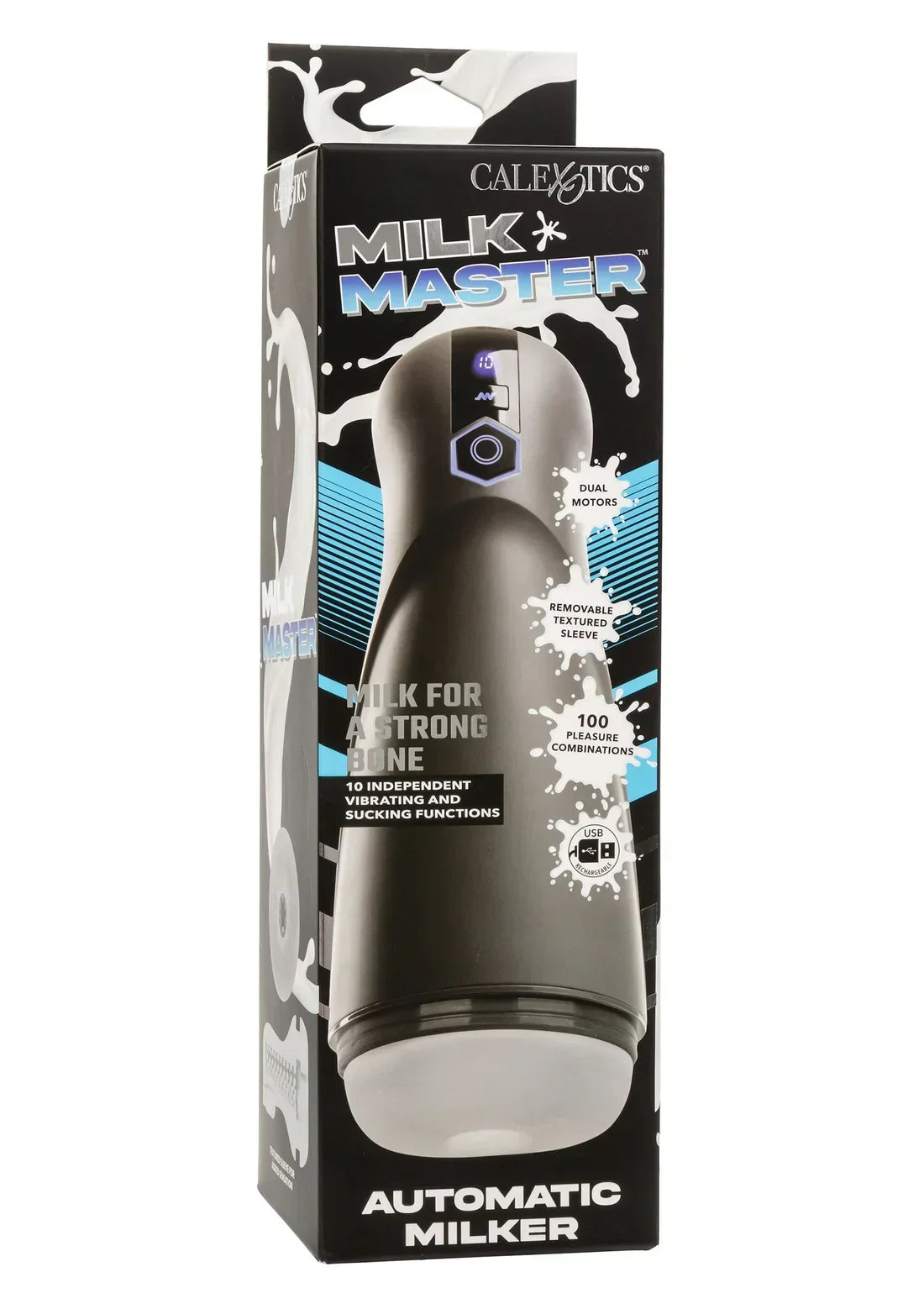 Bestel: Milk Master Automatic Milker by CalExotics - bij Happytoys.nl, happytoys.be, Happytoys.ae: erotische sex webshop | liever Happy dan Easy ⭐⭐⭐⭐⭐