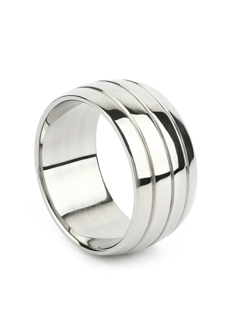 ♂ Mr. Steel Oval Barrel C-Ring 55mm - Happytoys Sexshop: Toys for Feeling Happy & Easy 😊 - Discreet geleverd