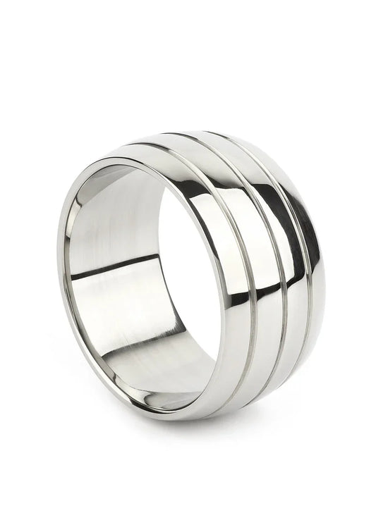 ♂ Mr. Steel Oval Barrel C-Ring 55mm - Happytoys Sexshop: Toys for Feeling Happy & Easy 😊 - Discreet geleverd