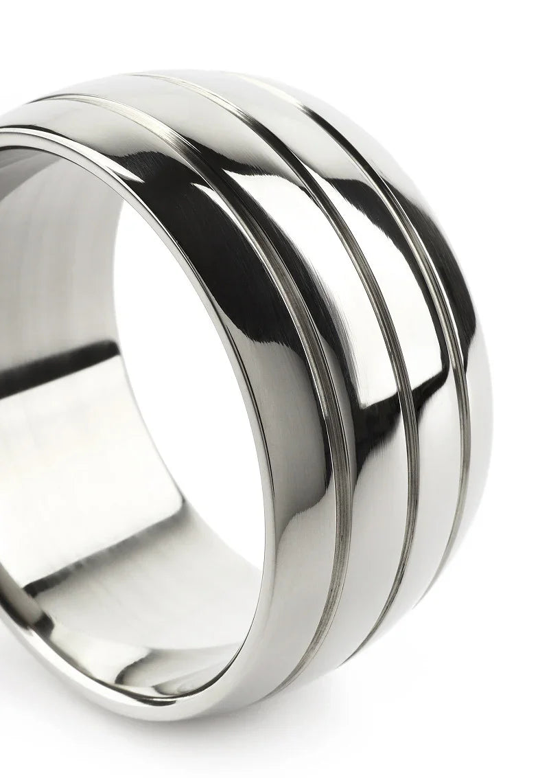 ♂ Mr. Steel Oval Barrel C-Ring 55mm - Happytoys Sexshop: Toys for Feeling Happy & Easy 😊 - Discreet geleverd
