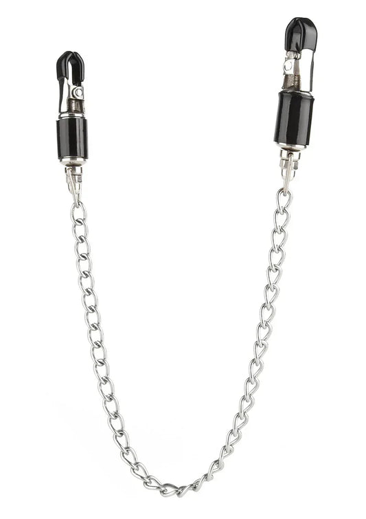 Mr.SteelBarrelTitClampsWithChain2 @ Happytoys Sexshop: online sex shop for Feeling Happy & Easy 😊 the erotic store owned by a woman