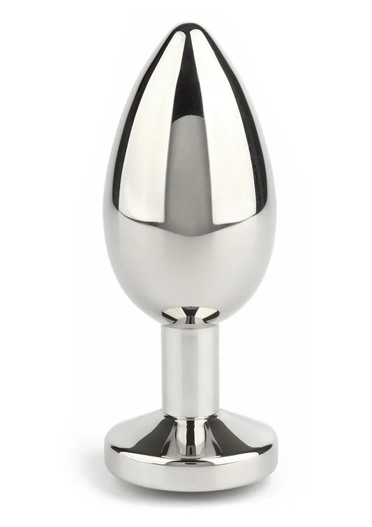 Mr. Steel Jewled Butt Plug Medium (Black) - Happytoys Sexshop: Toys for Feeling Happy & Easy š - Discreet geleverd