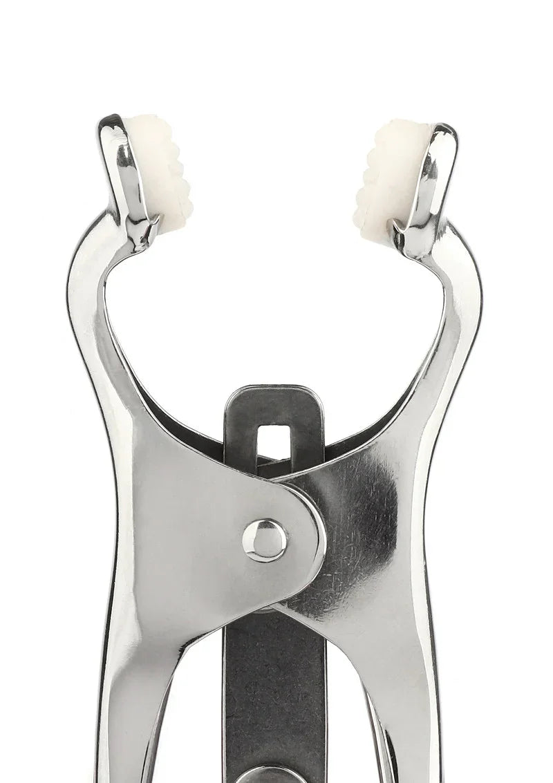 Squeezer Nipple Clamps W Ring by Mr. Steel - Happytoys Sexshop: Toys for Feeling Happy & Easy 😊 - Discreet geleverd