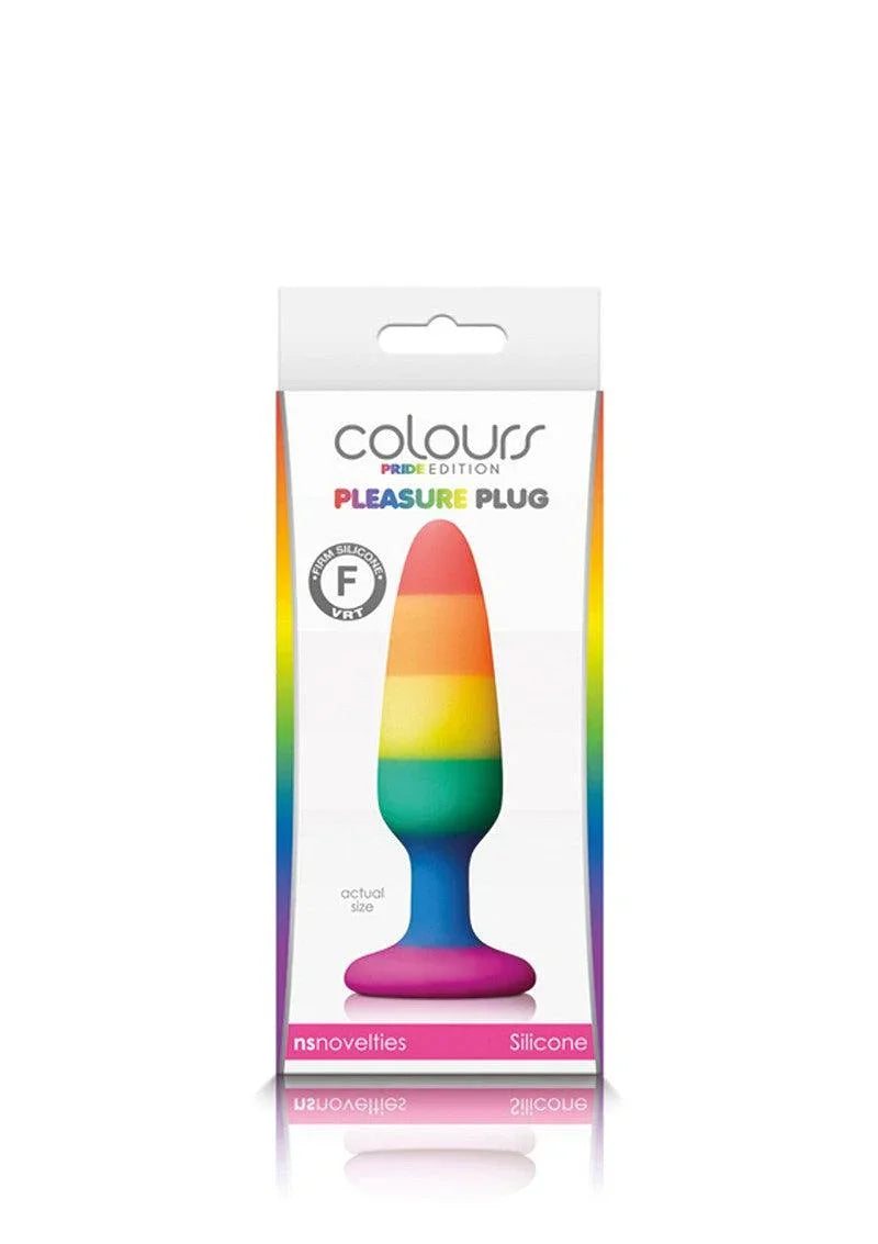 NS Novelties Colours Pride Edition Pleasure but Plug Small - Happytoys Sexshop: Toys for Feeling Happy & Easy 😊 - Discreet geleverd