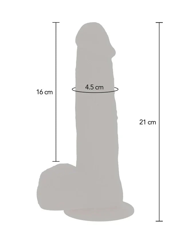 Naked Beaded Dildo Silicone 21 cm by ToyJoy - Happytoys Sexshop: Toys for Feeling Happy & Easy 😊 - Discreet geleverd