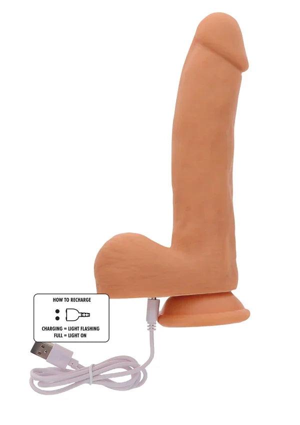 Naked Thrusting Dildo Silicone 19.5 cm by ToyJoy - Happytoys Sexshop: Toys for Feeling Happy & Easy 😊 - Discreet geleverd