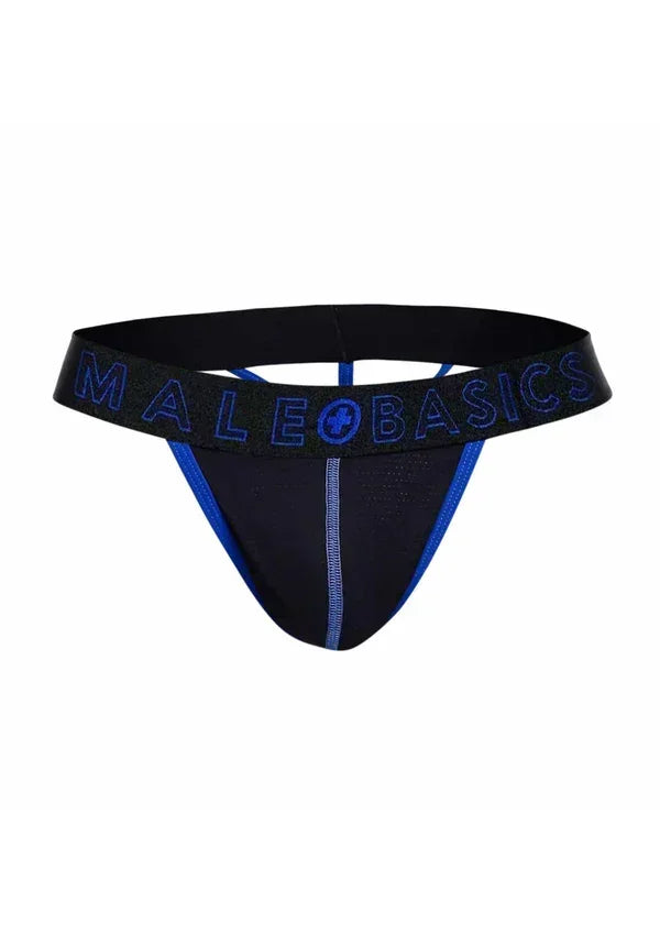 Neon Thong Size XL Blue by MaleBasics - Happytoys Sexshop: Toys for Feeling Happy & Easy ๐ - Discreet geleverd
