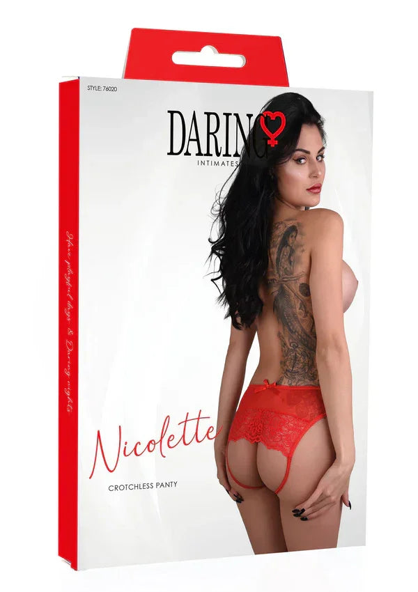 Nicolette crotchless panty by Daring Intimates - Happytoys Sexshop: Toys for Feeling Happy & Easy π - Discreet geleverd