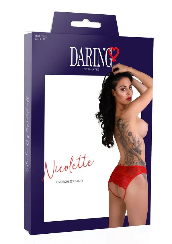 Nicolette crotchless panty by Daring Intimates - Happytoys Sexshop: Toys for Feeling Happy & Easy π - Discreet geleverd