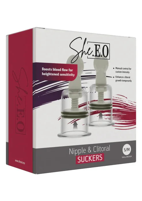 Nipple & Clitoral Suckers S/M by She.E.O.