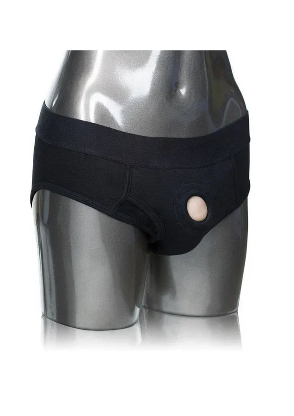 Packer Gear Brief Harness for pegging by CalExotics - Happytoys Sexshop: Toys for Feeling Happy & Easy 😊 - Discreet geleverd