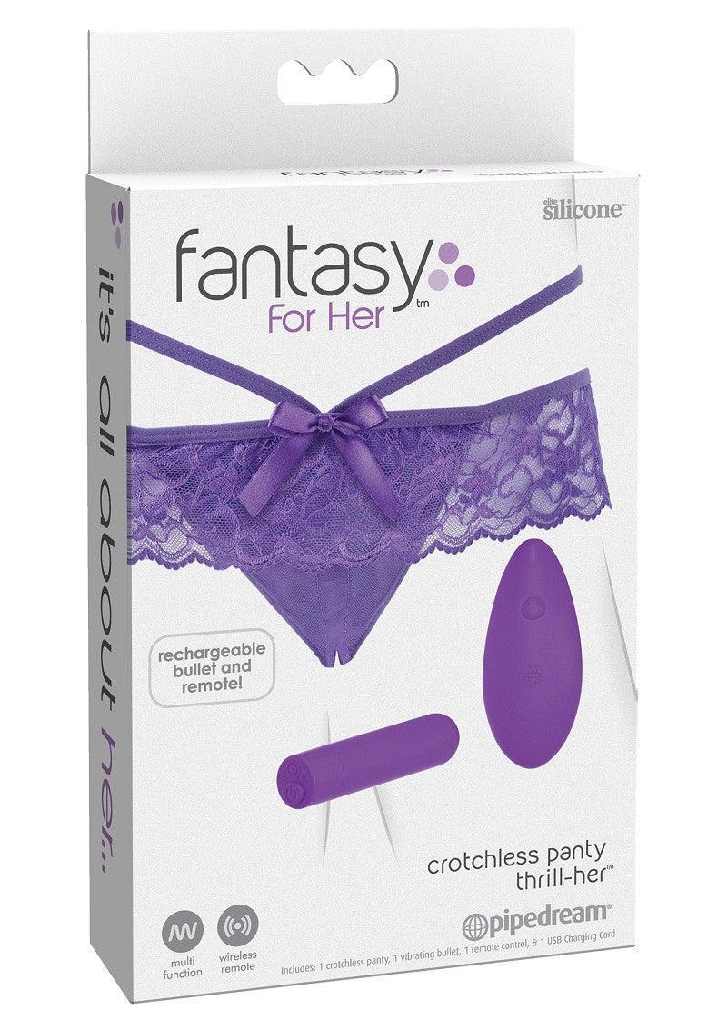 Pipedream Fantasy For Her Crotchless Panty Thrill-Her - Happytoys Sexshop: Toys for Feeling Happy & Easy π - Discreet geleverd