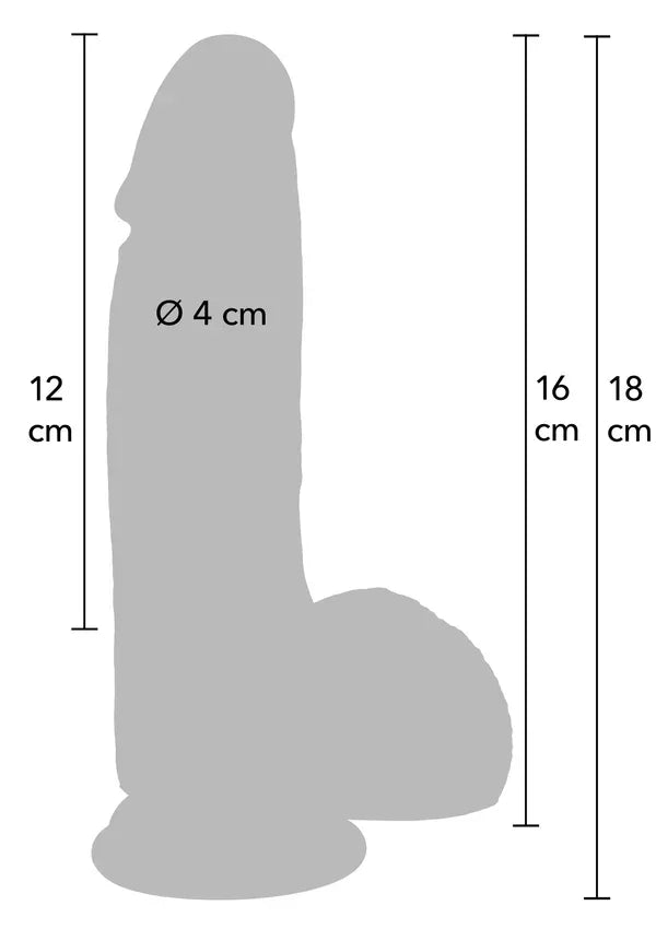 Realistic Dildo Liquid Silicone 16 cm by Hidden Desire - Happytoys Sexshop: Toys for Feeling Happy & Easy 😊 - Discreet geleverd