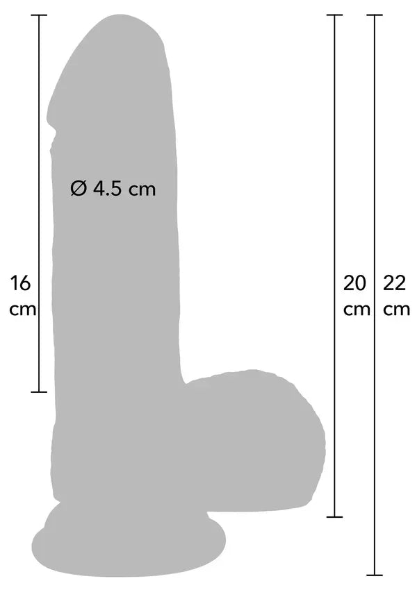Realistic Dildo Liquid Silicone 20 cm by Hidden Desire - Happytoys Sexshop: Toys for Feeling Happy & Easy 😊 - Discreet geleverd