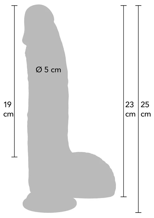 Realistic Dildo Liquid Silicone 23 cm by Hidden Desire - Happytoys Sexshop: Toys for Feeling Happy & Easy 😊 - Discreet geleverd