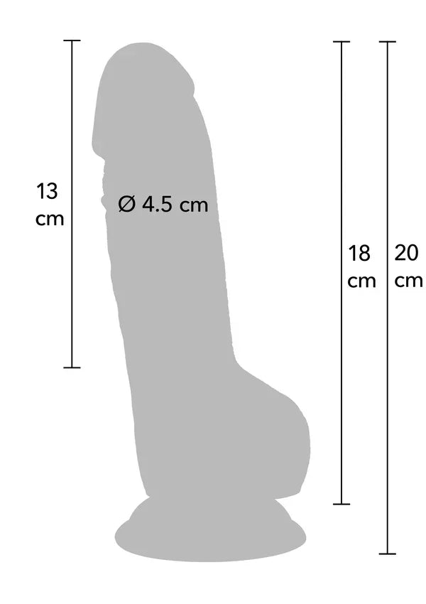 Realistic Dildo PVC 18 cm by Hidden Desire - Happytoys Sexshop: Toys for Feeling Happy & Easy 😊 - Discreet geleverd