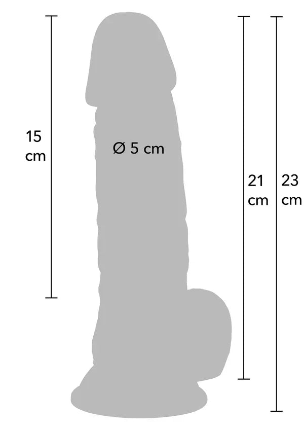 Realistic Dildo PVC 21 cm by Hidden Desire - Happytoys Sexshop: Toys for Feeling Happy & Easy 😊 - Discreet geleverd