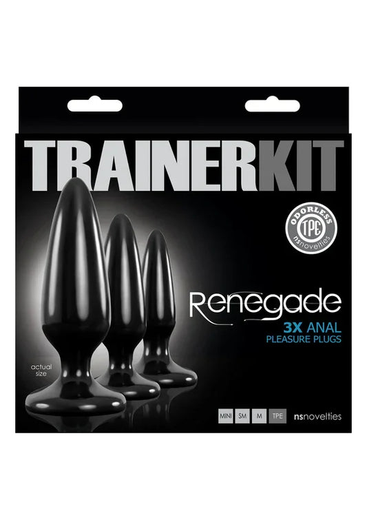 Renegade Pleasure Plug 3pc Trainer Kit by NS Novelties - Happytoys Sexshop: Toys for Feeling Happy & Easy 😊 - Discreet geleverd