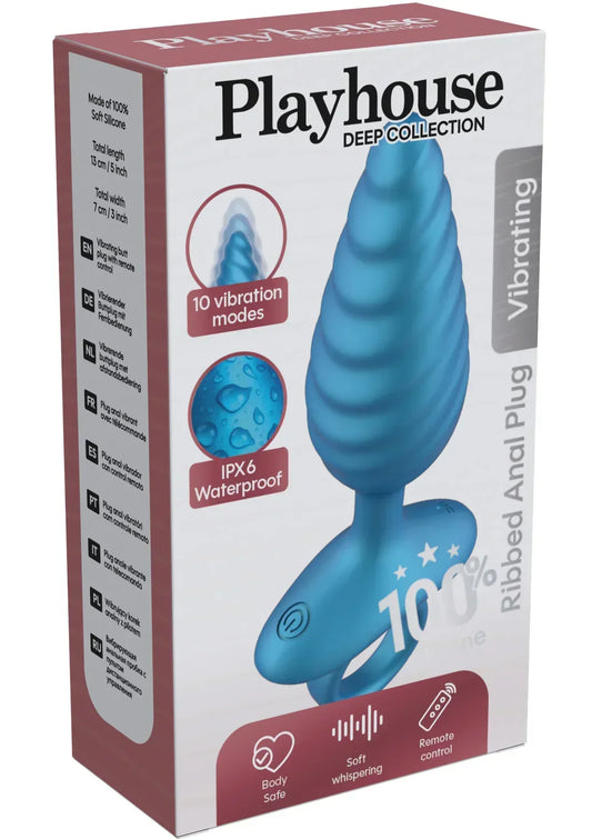 RibbedAnalPlugVibrating_RemotebyPlayhouse2_7d28406f-ba69-4792-92eb-07e679ddf3b2 @ Happytoys Sexshop: online sex shop for Feeling Happy & Easy 😊 the erotic store owned by a woman