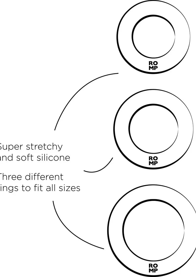 Remix Trio cockrings by Romp - Happytoys Sexshop: Toys for Feeling Happy & Easy π - Discreet geleverd
