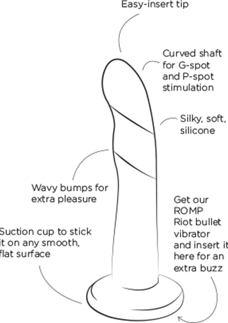 Dizi G-spot Vibrator by Romp - Happytoys Sexshop: Toys for Feeling Happy & Easy π - Discreet geleverd