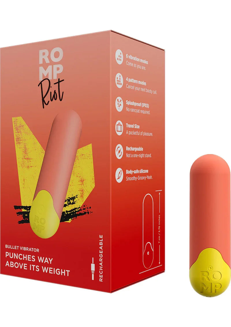 Riot Mini Vibrator by Romp - Happytoys Sexshop: Toys for Feeling Happy & Easy π - Discreet geleverd