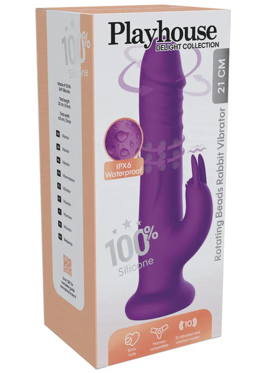 Rotating Beads Rabbit Vibrator by Playhouse Delight