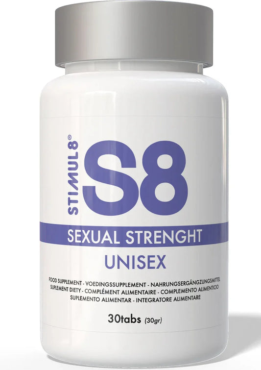 S8 Sexual Strength Tabs 30 Pcs by S8 - Happytoys Sexshop: Toys for Feeling Happy & Easy 😊 - Discreet geleverd