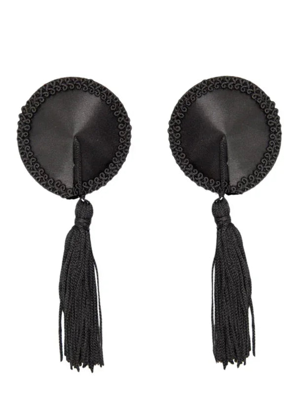 Satin Nipple Covers w Tassel by Kinky Diva - Happytoys Sexshop: Toys for Feeling Happy & Easy 😊 - Discreet geleverd