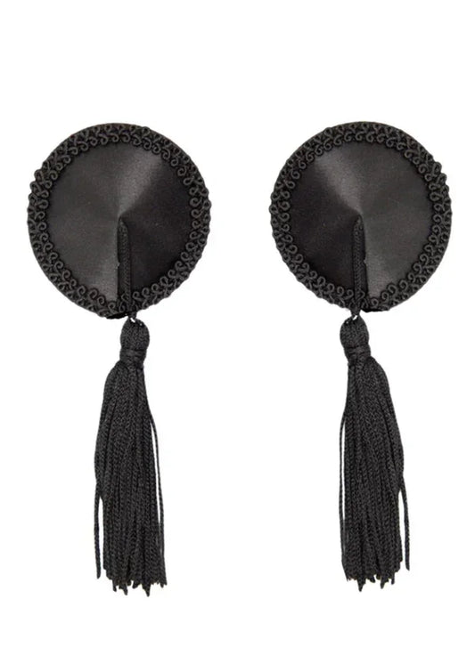 Satin Nipple Covers w Tassel by Kinky Diva - Happytoys Sexshop: Toys for Feeling Happy & Easy 😊 - Discreet geleverd