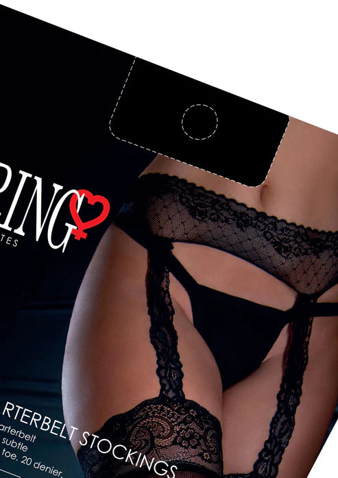 Satin Touch Garterbelt Stockings by Daring Intimates