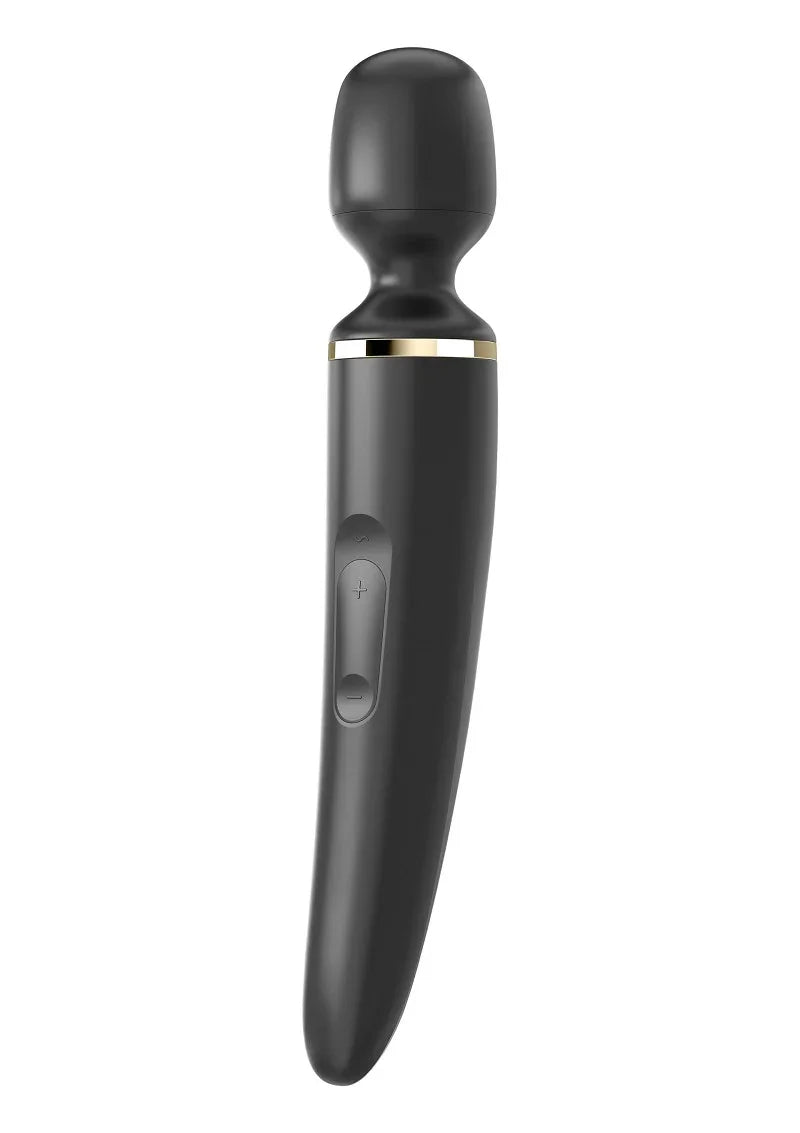 Wand-er women vibrator Black by Satisfyer - Happytoys Sexshop: Toys for Feeling Happy & Easy 😊 - Discreet geleverd