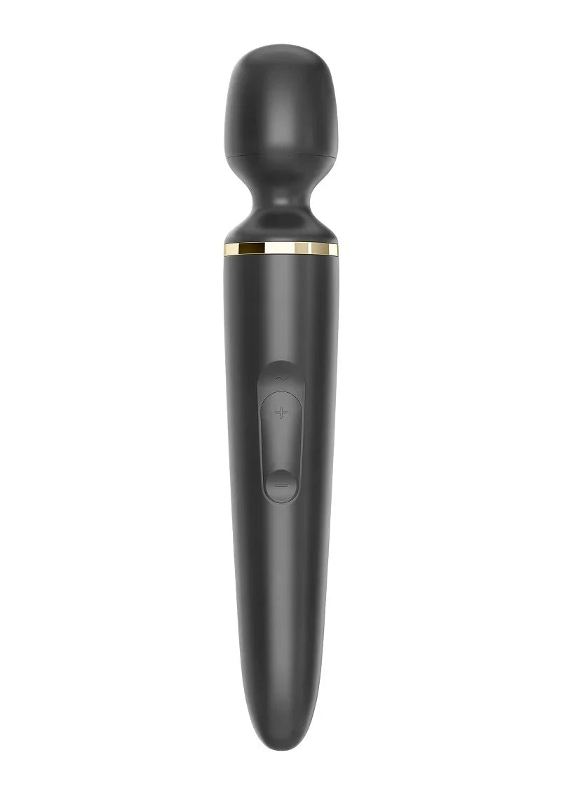 Wand-er women vibrator Black by Satisfyer - Happytoys Sexshop: Toys for Feeling Happy & Easy 😊 - Discreet geleverd