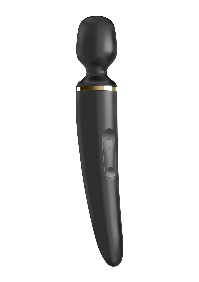 Wand-er women vibrator Black by Satisfyer - Happytoys Sexshop: Toys for Feeling Happy & Easy 😊 - Discreet geleverd