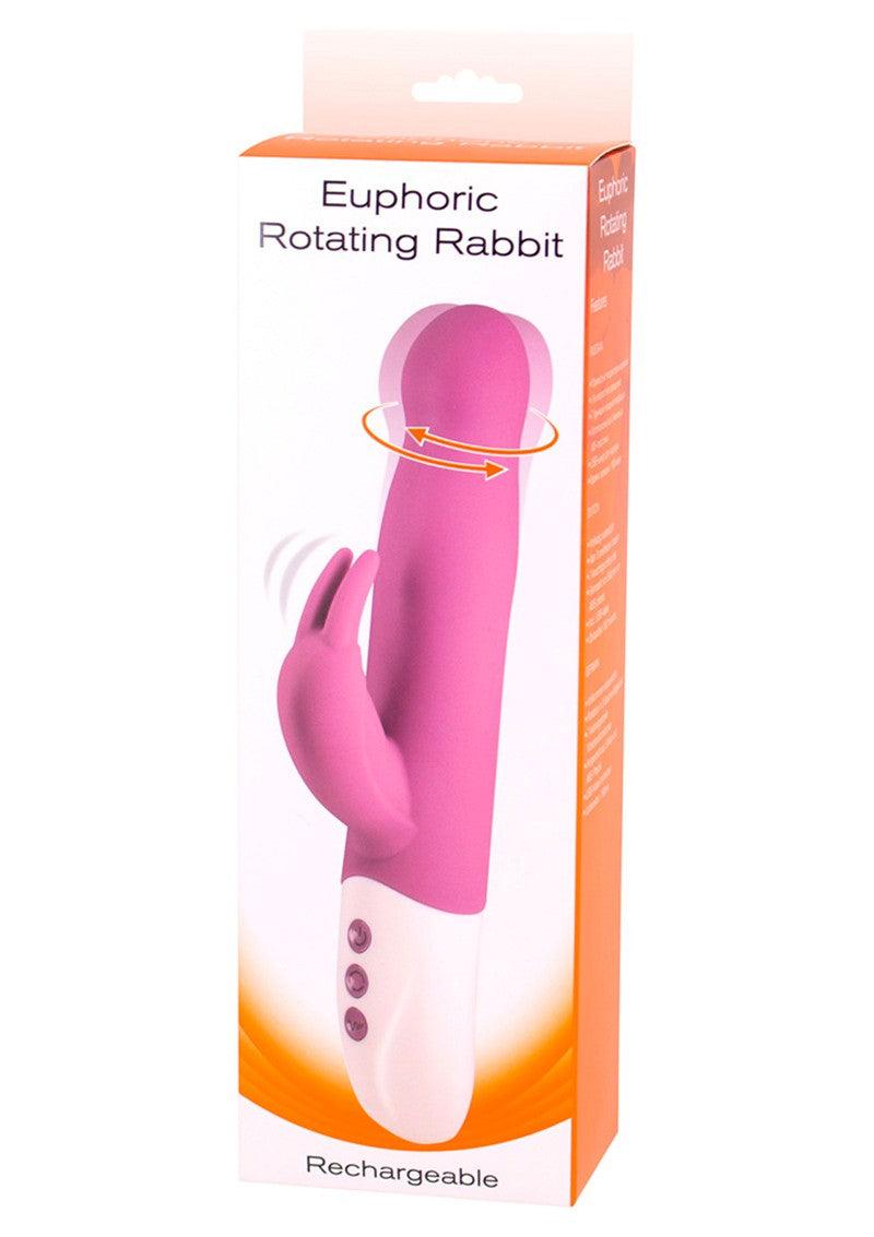 ♀ Seven Creations Euphoric Rotating Rabbit met clitoris stimulatie @ Happytoys Sexshop: Toys for Feeling Happy & Easy 😊
