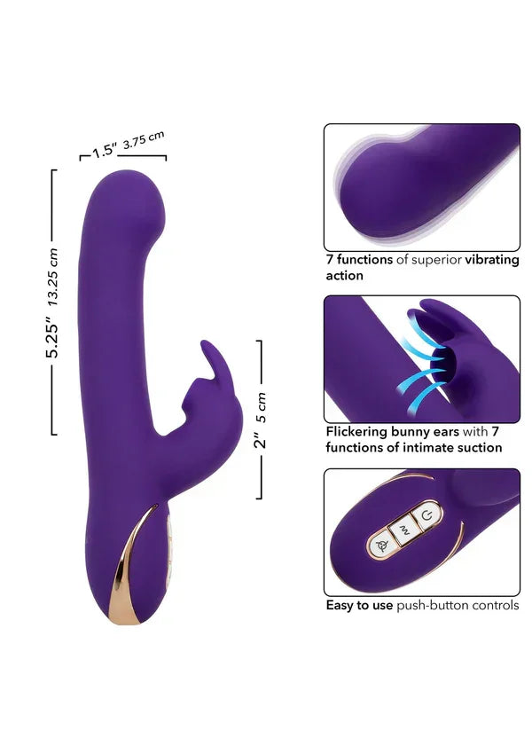 Silicone Suction Rabbit by CalExotics - Happytoys Sexshop: Toys for Feeling Happy & Easy π - Discreet geleverd