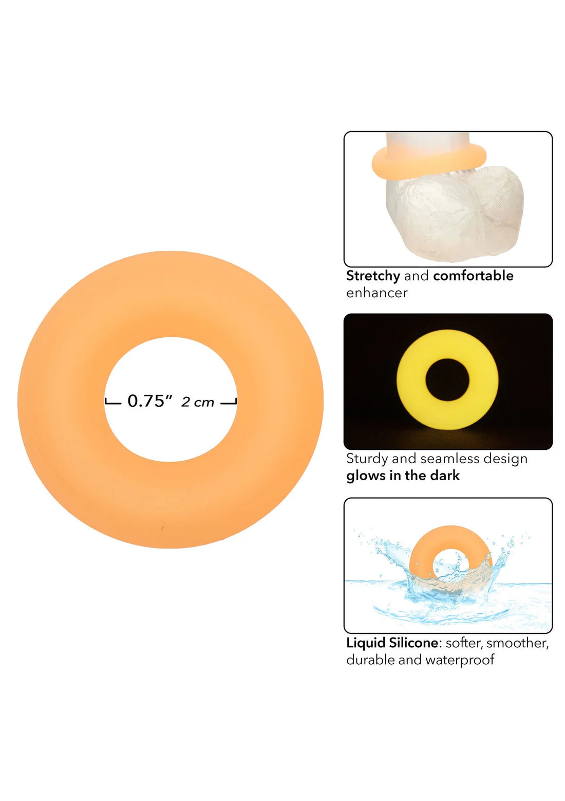 Silicone Prolong Medium Ring by CalExotics