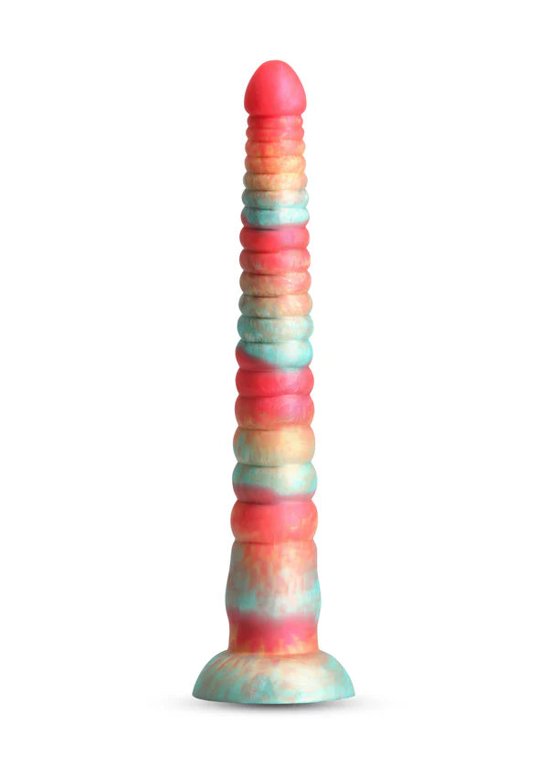 Stacked 12 inch Dildo Red by NS Novelties