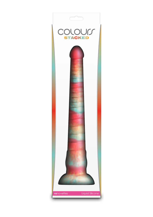 Stacked 12 inch Dildo Red by NS Novelties