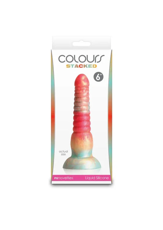 Stacked 6 inch Dildo Red by NS Novelties - Happytoys Sexshop: Toys for Feeling Happy & Easy 😊 - Discreet geleverd