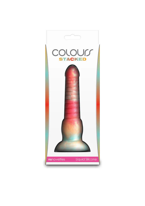 Stacked 6 inch Dildo Red by NS Novelties