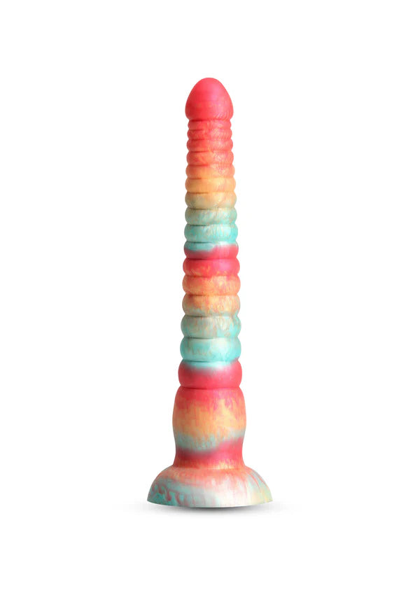 Stacked 9 inch Dildo Red by NS Novelties