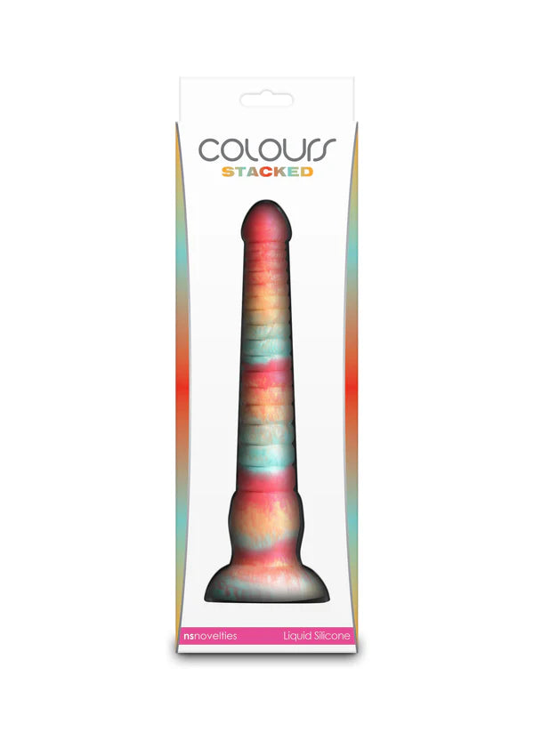 Stacked 9 inch Dildo Red by NS Novelties