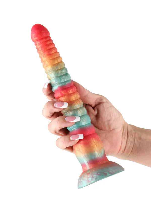 Stacked 9 inch Dildo Blue by NS Novelties - Happytoys Sexshop: Toys for Feeling Happy & Easy 😊 - Discreet geleverd